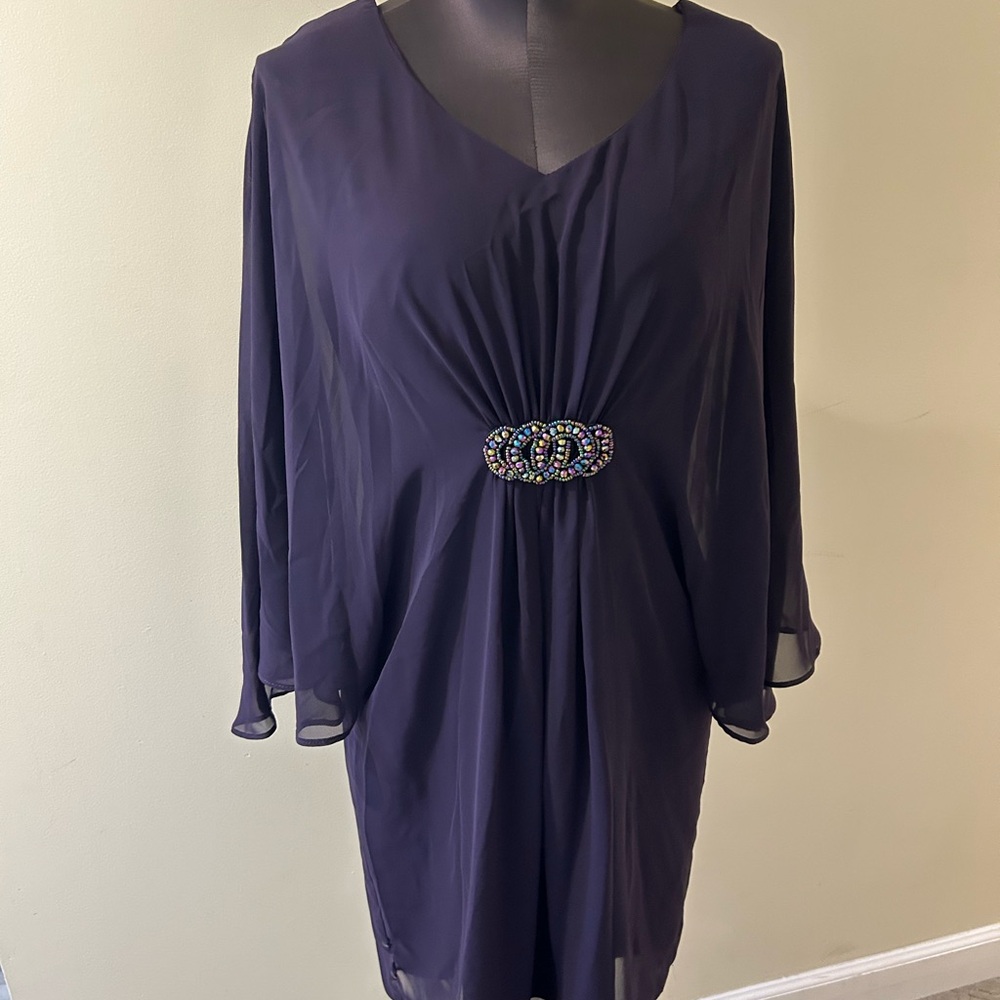 Connected Apparel Deep Purple Dress size 12P